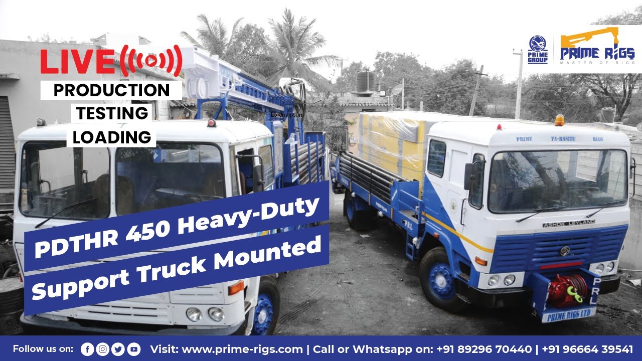High Quality New Rotary Drilling Rigs at Best Price - PDTHR-450 With Suport Truck.