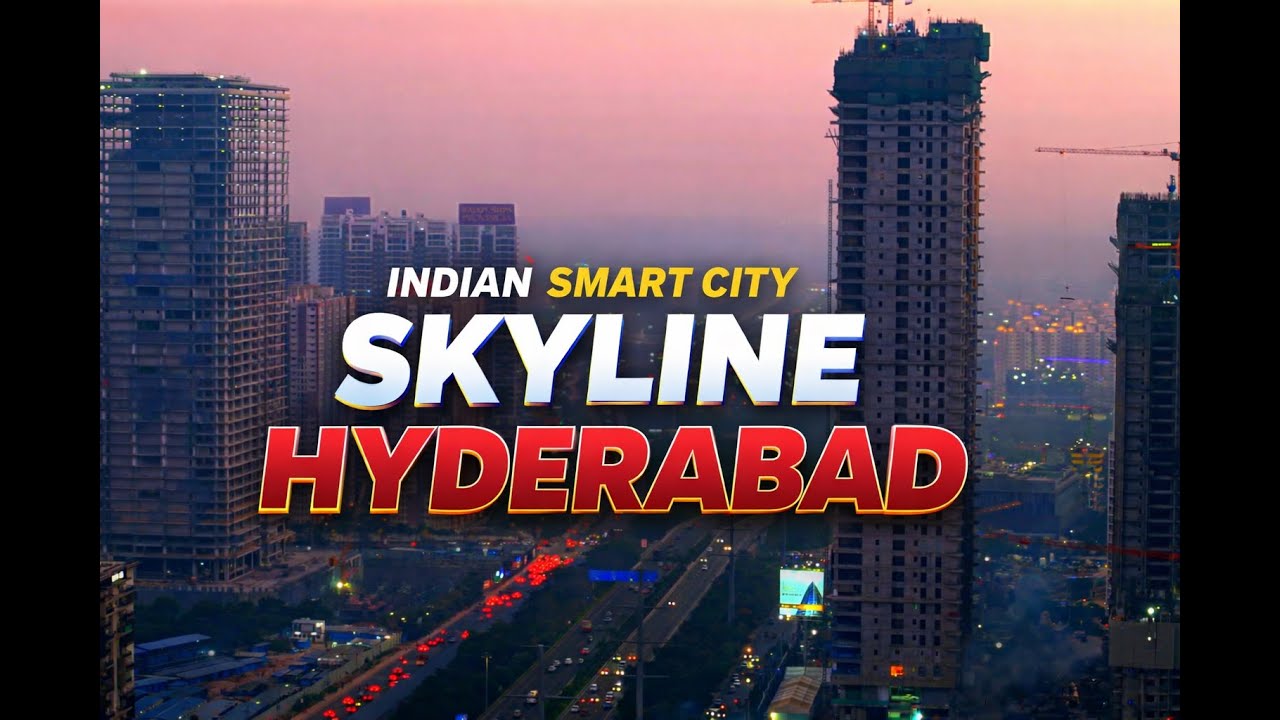 India Smart City Skyline Hyderabad 4k Done View, Nanakramguda ORR | The Rise of New Hyderabad