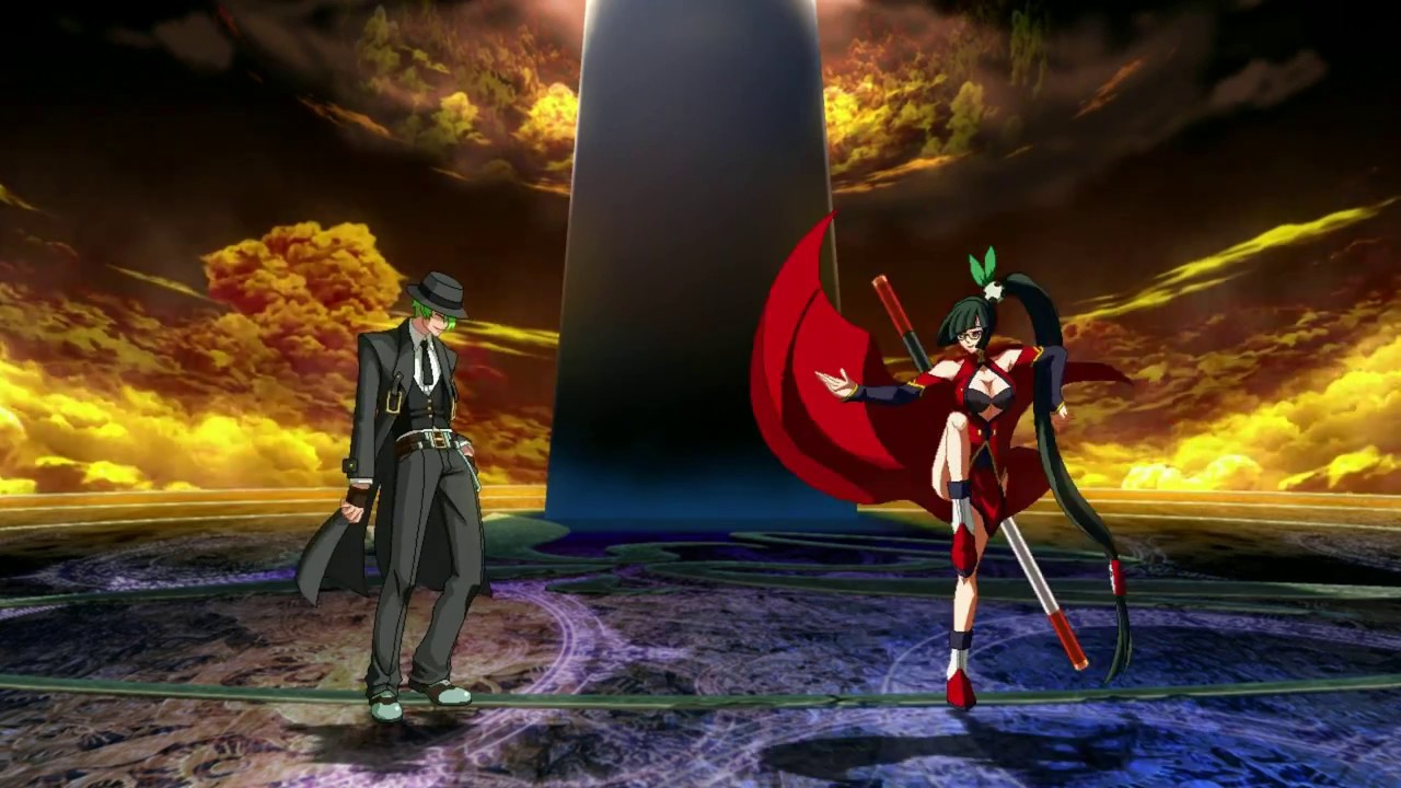 BlazeBlue Extend Hazama's Interactions and Distortion Finishers lines.