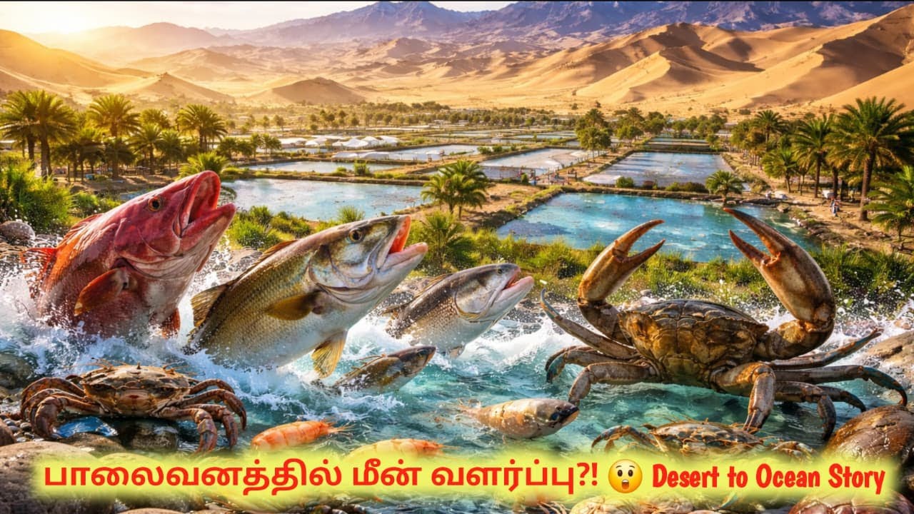 China-வின் Taklamakan Desert மாதிரி ஒரு கடுமையான பாலைவனத்தை👉 Seafood production hub-ஆ மாற்றினார்கள்😱
