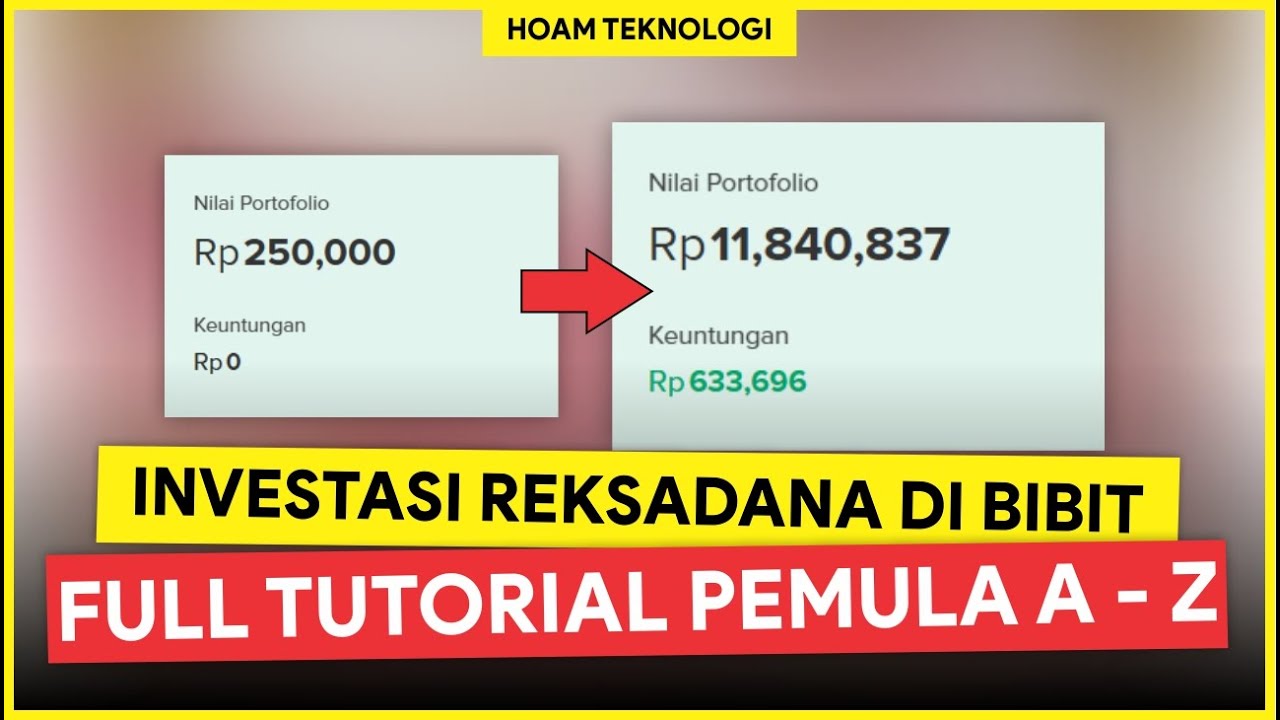 PANDUAN FULL A - Z! Cara Investasi di Bibit bagi Pemula Modal Rp 250.000,- Dapat Berapa?