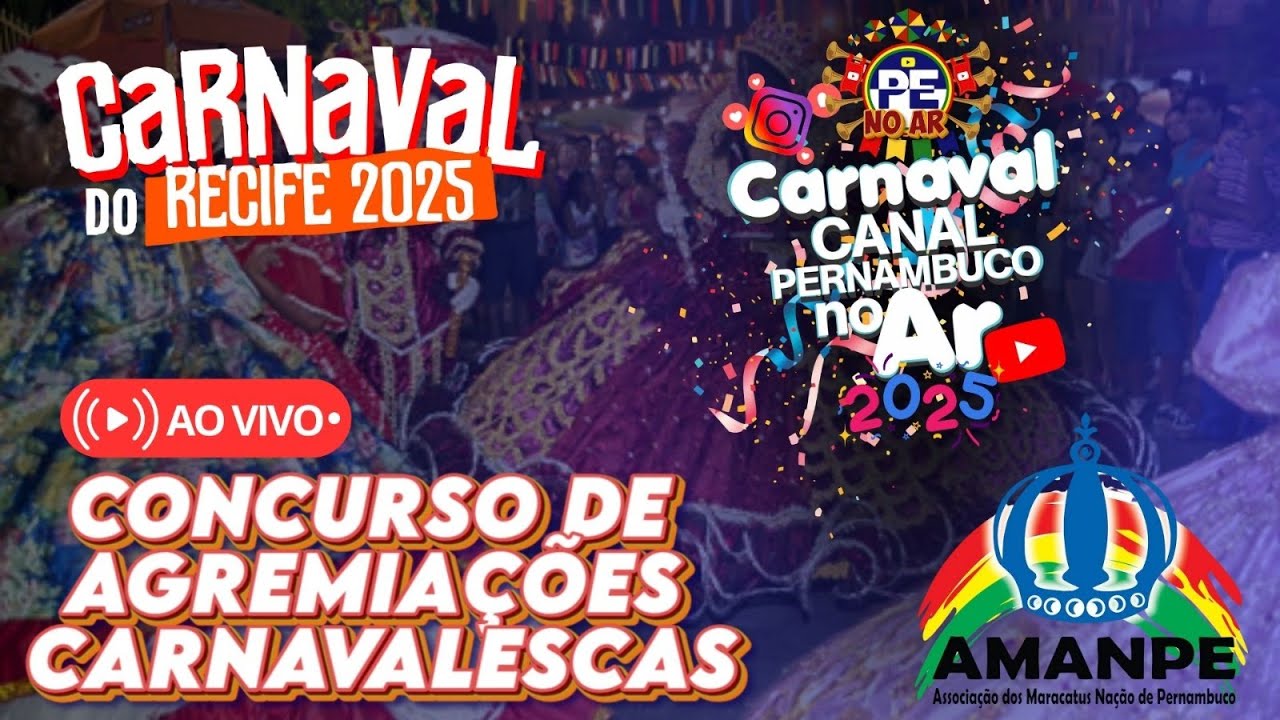 [CARNAVAL 2025] MARACATUS DE BAQUE VIRADO CONCURSO DE AGREMIAÇÕES DO RECIFE AO VIVO PARTE 02