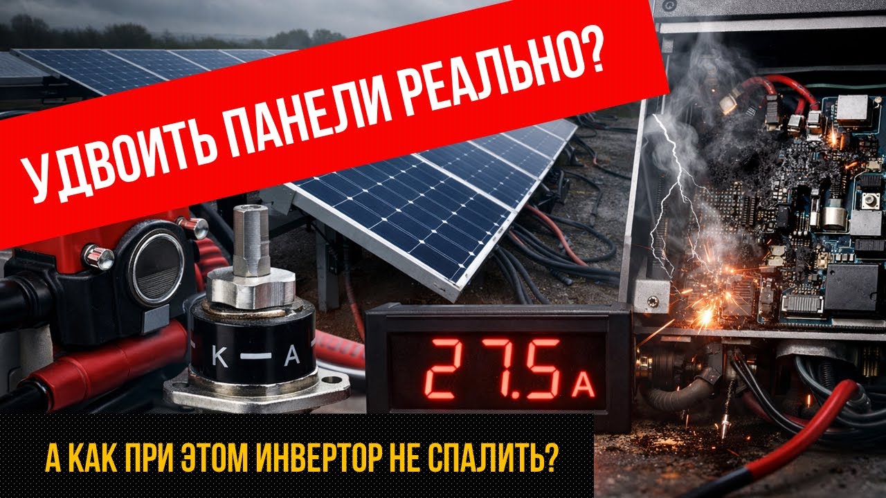 Как запустить инвертор при низкой освещённости