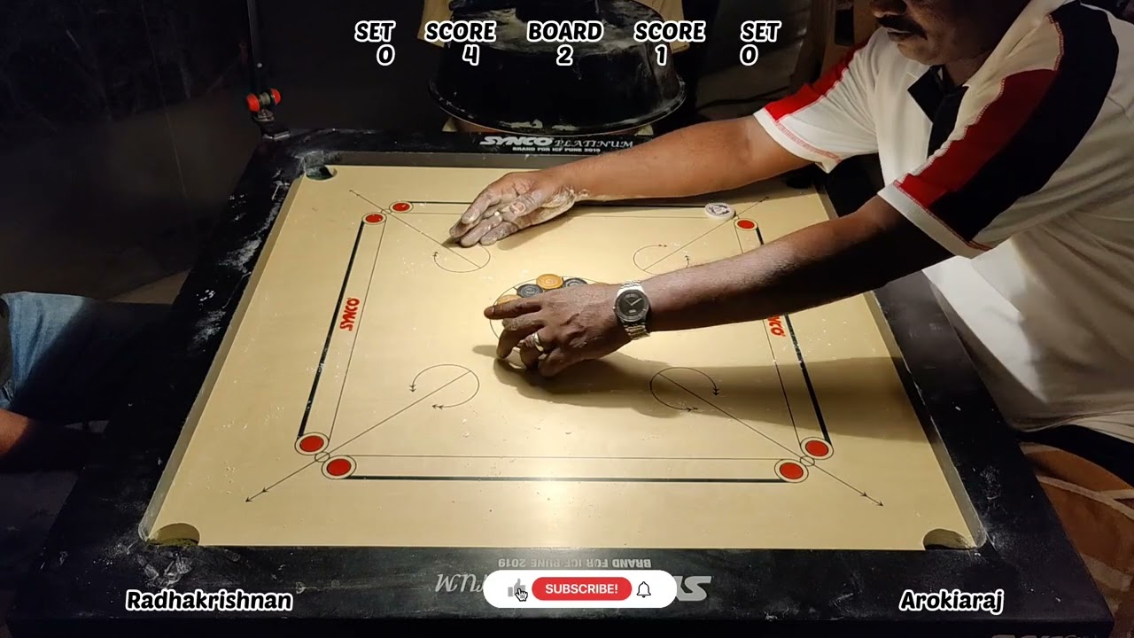 CARROM PQF | Arokiaraj vs Radhakrishnan | Chennai district carrom championship | #carromunlimited