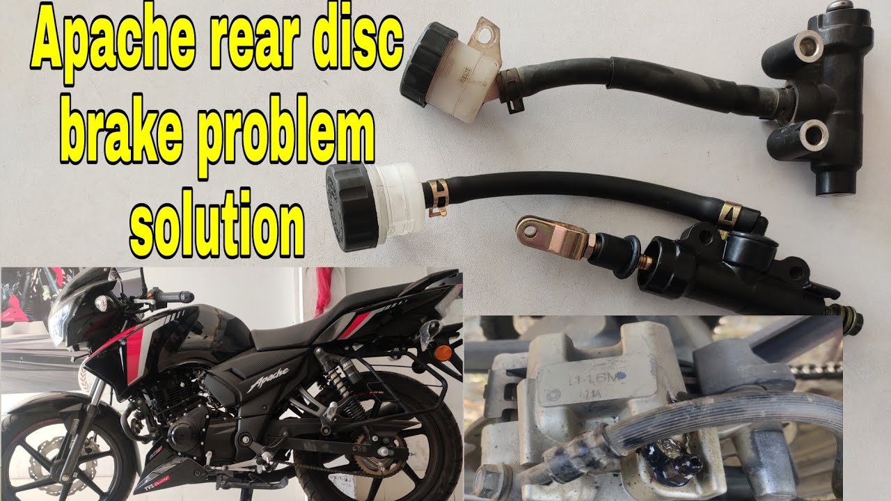 TVS Apache rear disc brake problem motorcycle disc brake problem