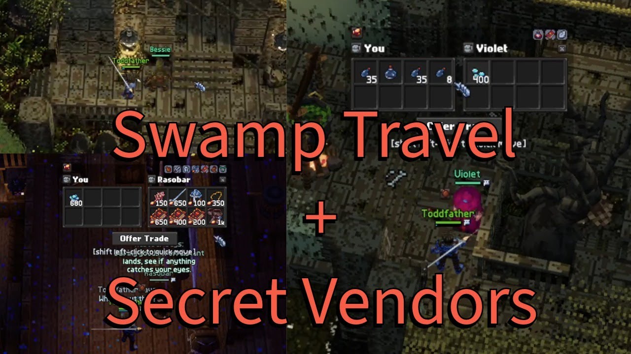 How To Get To The Swamp and Secret Vendor Locations - Apogea