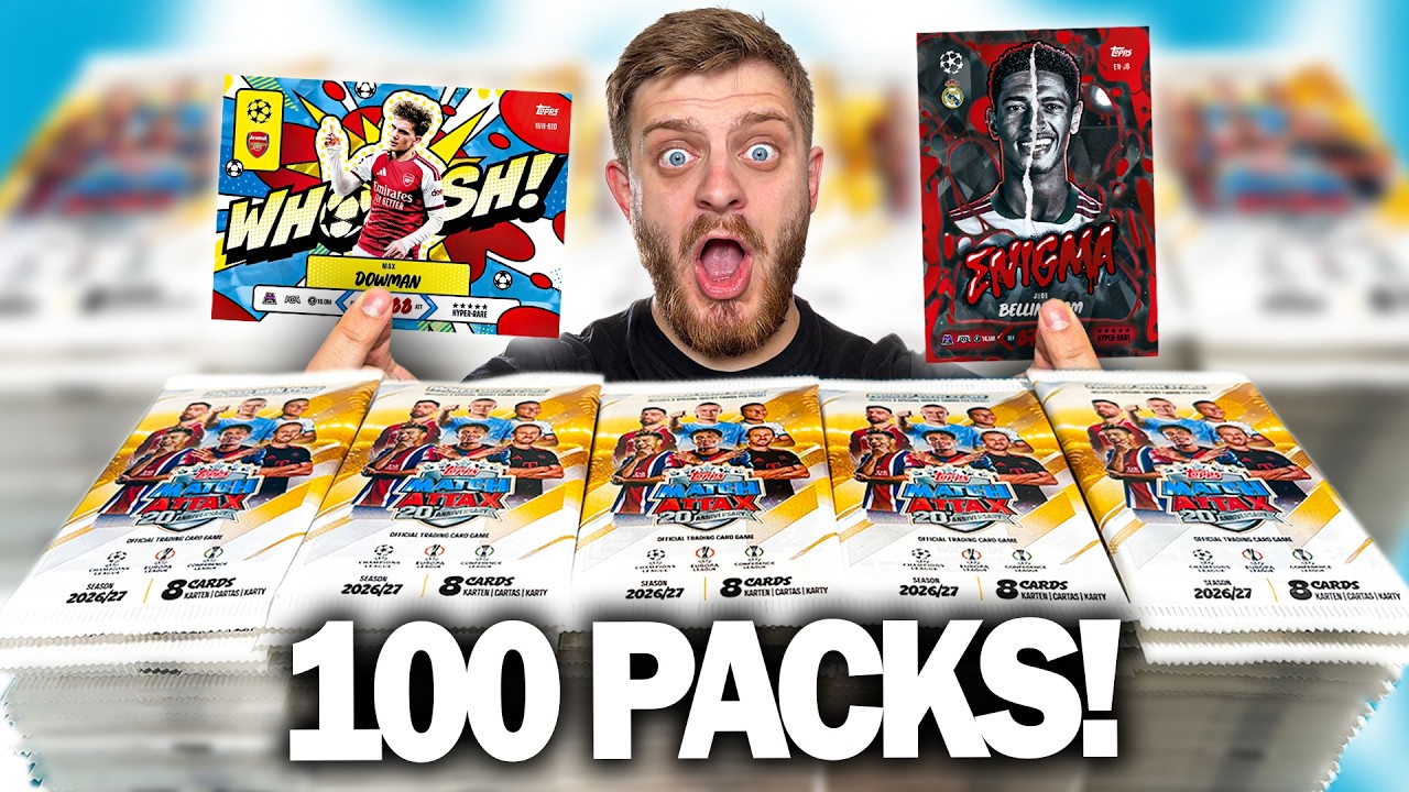 Opening 100 PACKS of MATCH ATTAX 2026/27! (Insane Pulls!)
