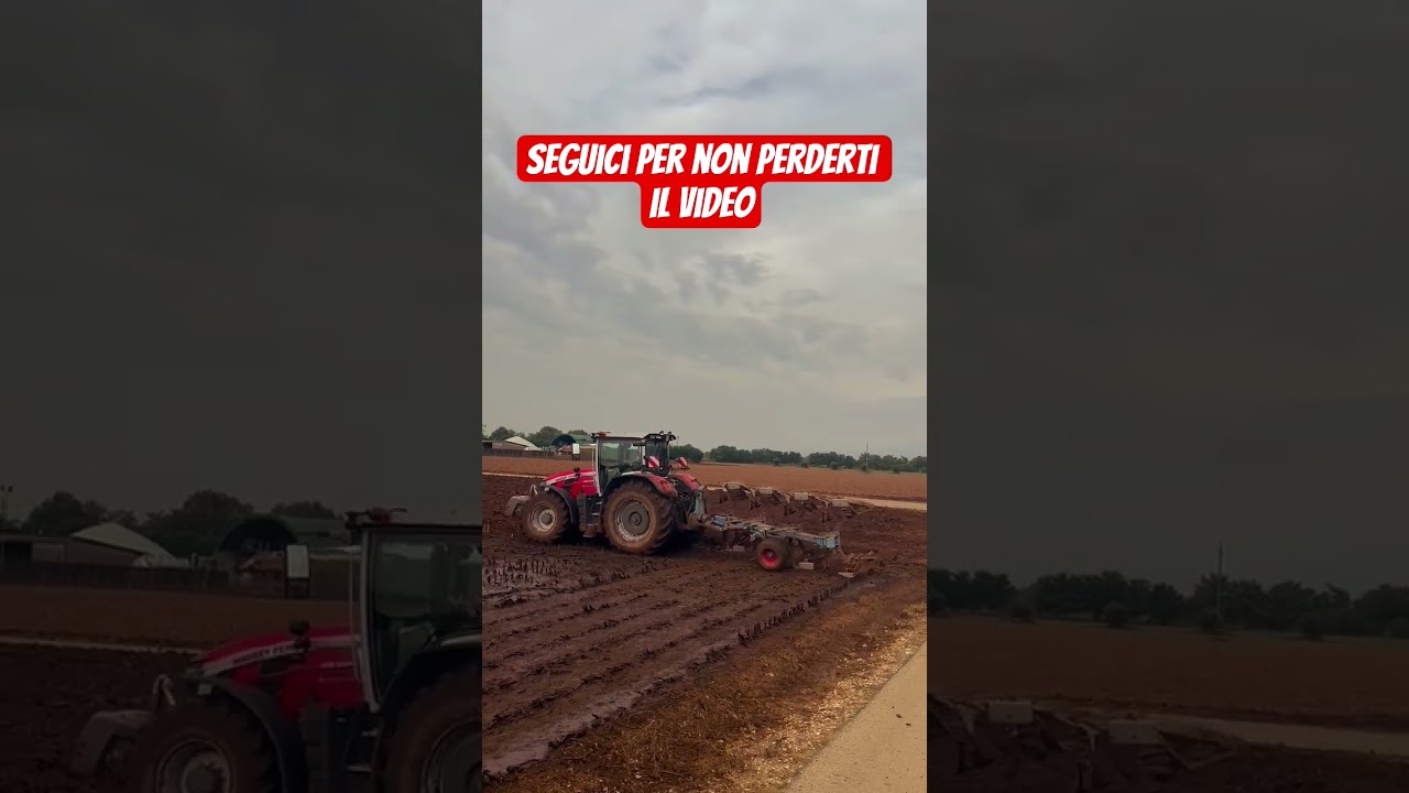 MASSEY FERGUSON 8S 265 IN ARATURA CON LEMKEN VARIOPAL 9 #farming #trattore #agricoltura #aratura