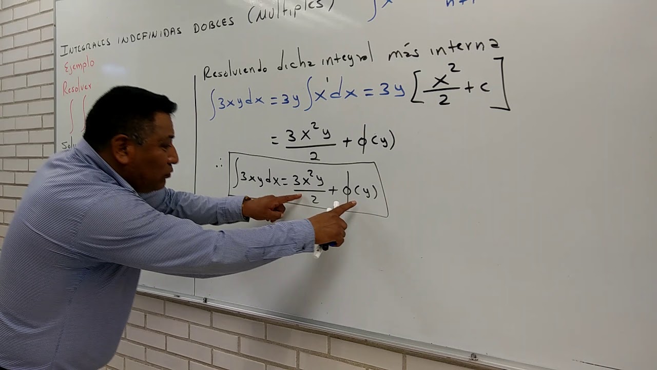 INTEGRAL MÚLTIPLE O ITERADA INDEFINIDA (Doble) Ejemplo1
