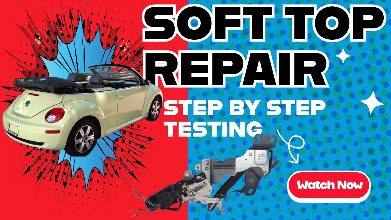VW Beetle - How to Fix my Convertible Problem - Convertible Top WON'T WORK (Soft Top Stuck Open)
