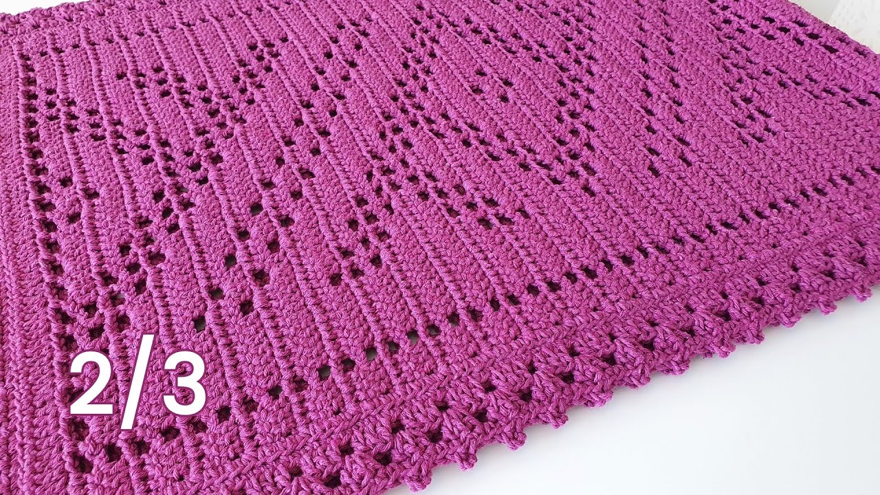 Легкая дорожка в филейном кружеве | Ковер Свекла 2/3