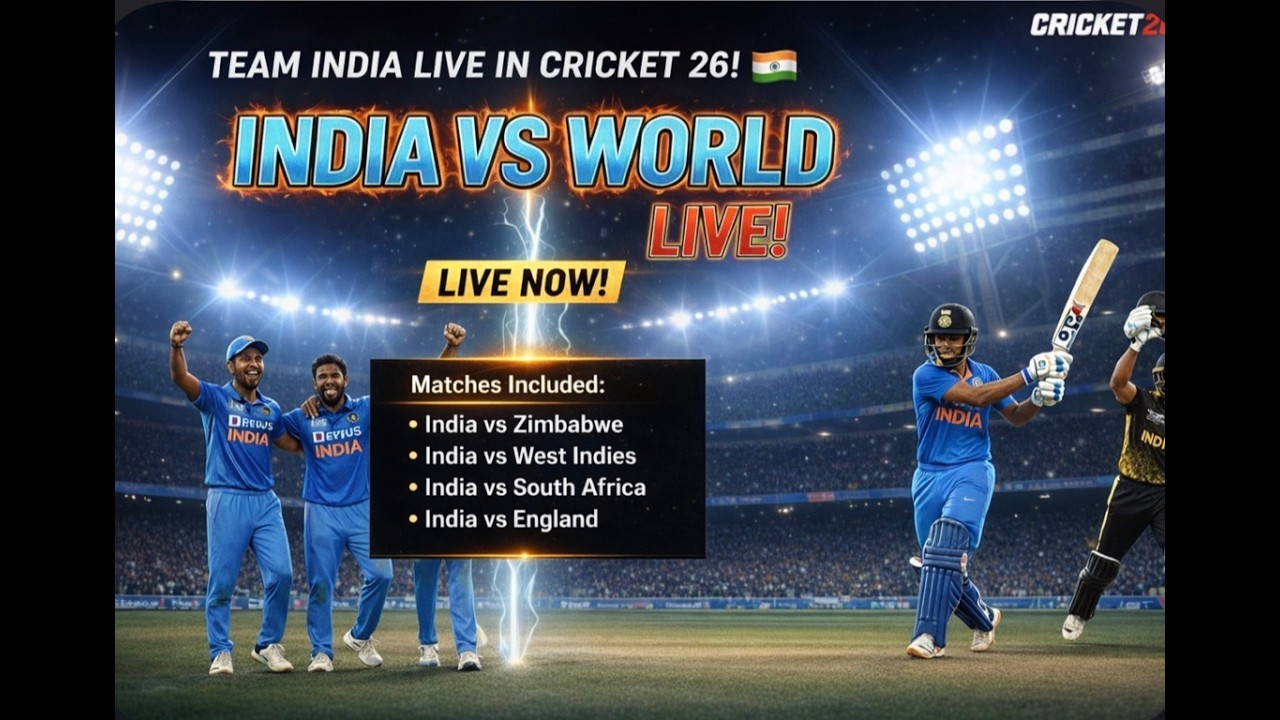 Team India T20 World Cup LIVE 🇮🇳 Back-to-Back Matches | Cricket 26