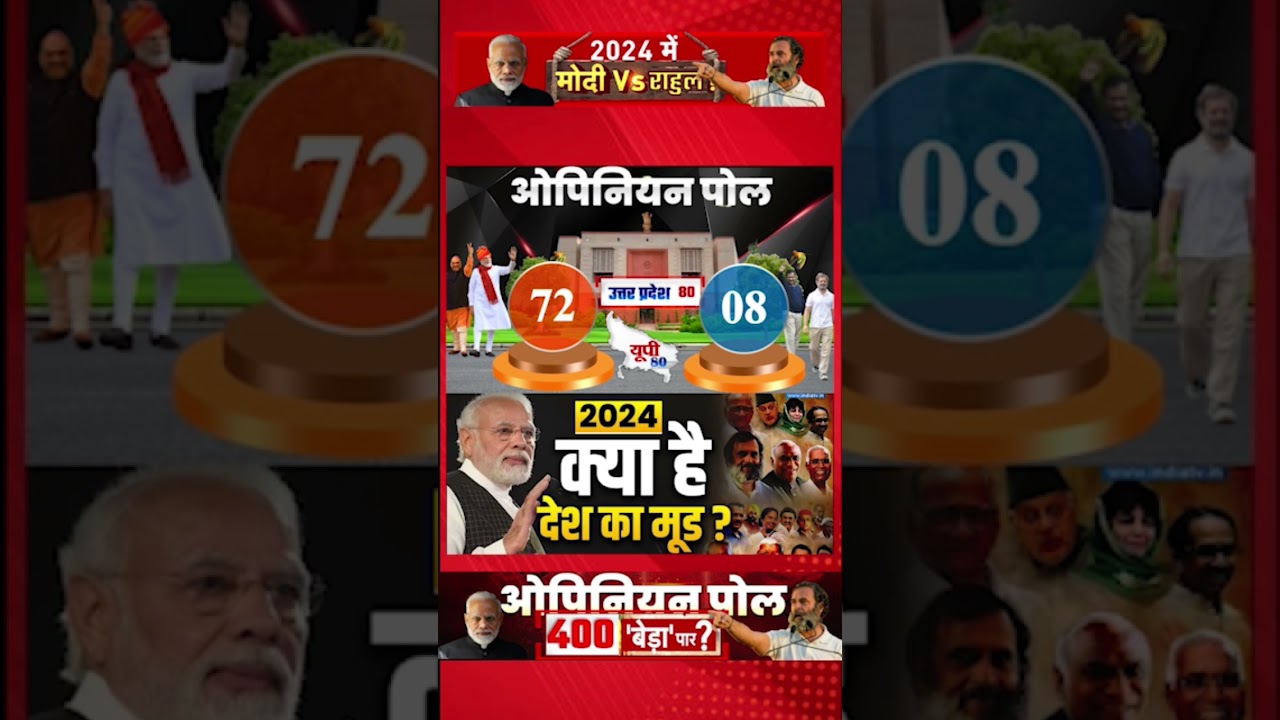 lok sabha opinion poll 2024 , | Narendra Modi | Rahul Gandhi | BJP | INDIA vs NDA | 2024 election