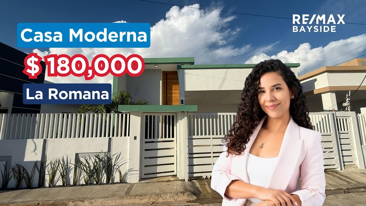 Casa Moderna con Espacioso Patio, La Romana República Dominicana 🇩🇴🌴