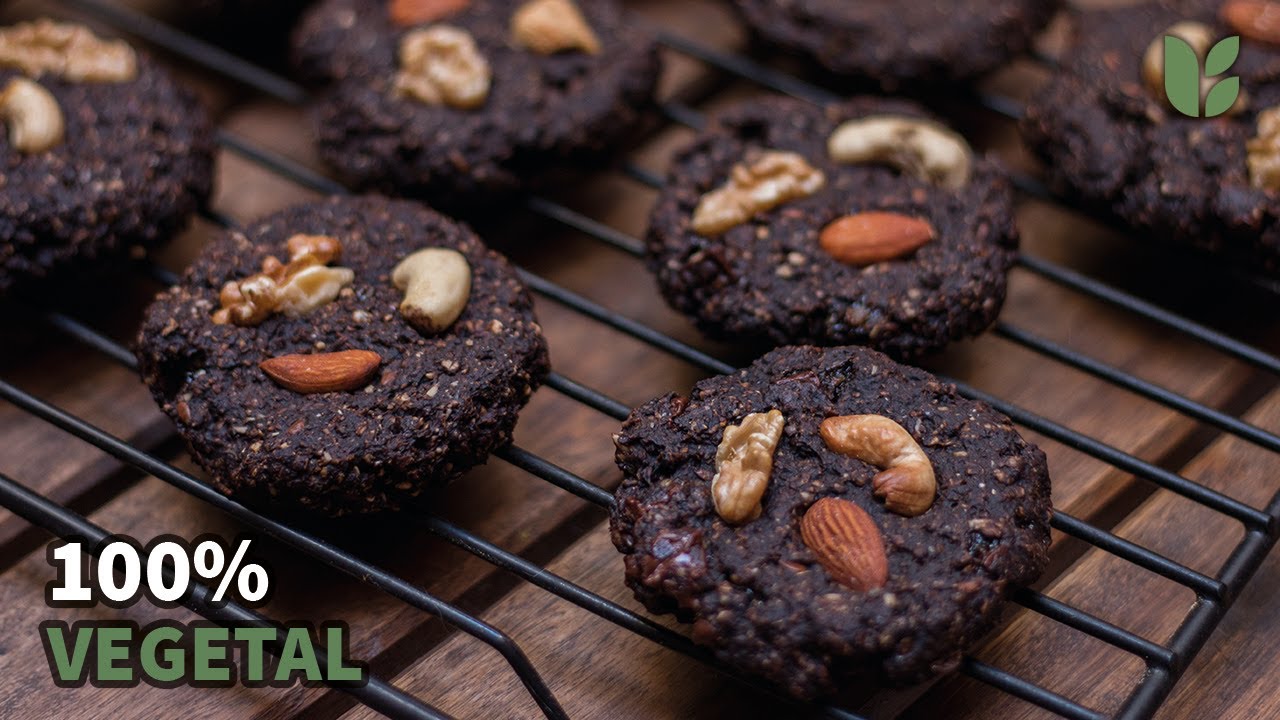 🍪¡COOKIES de ALGARROBA y CHOCOLATE súper FACILES y SANAS! - breakvegan