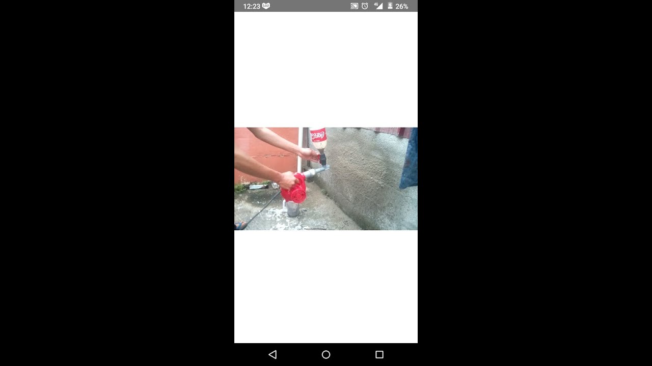 DIY: Homemade cement spray by using AIR BLOWER