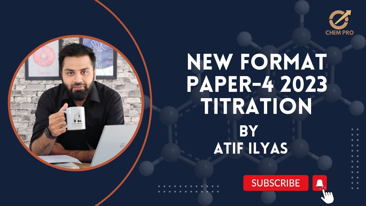 5070 | Paper 4 | Titration | 2023 Format | ChemPro