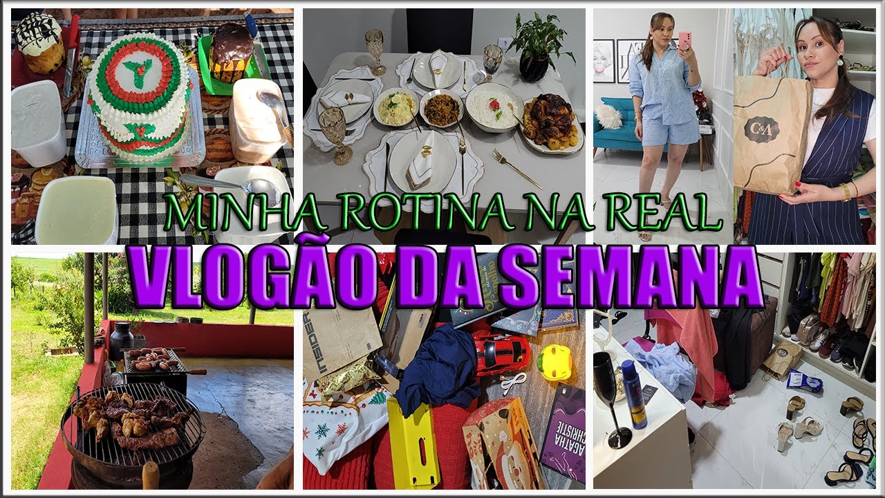 VLOGÃO DE ROTINA COMEMORAÇÃO DE NATAL MESA POSTA COMIDAS ORGANIZAÇÃO NOSSA CEIA TROCANDO PRESENTES..