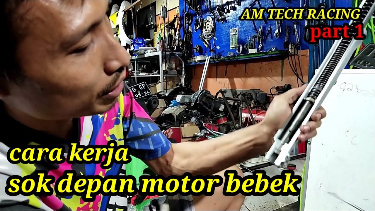 CARA KERJA SOKBREKER DEPAN PADA MOTOR BEBEK | PART 1