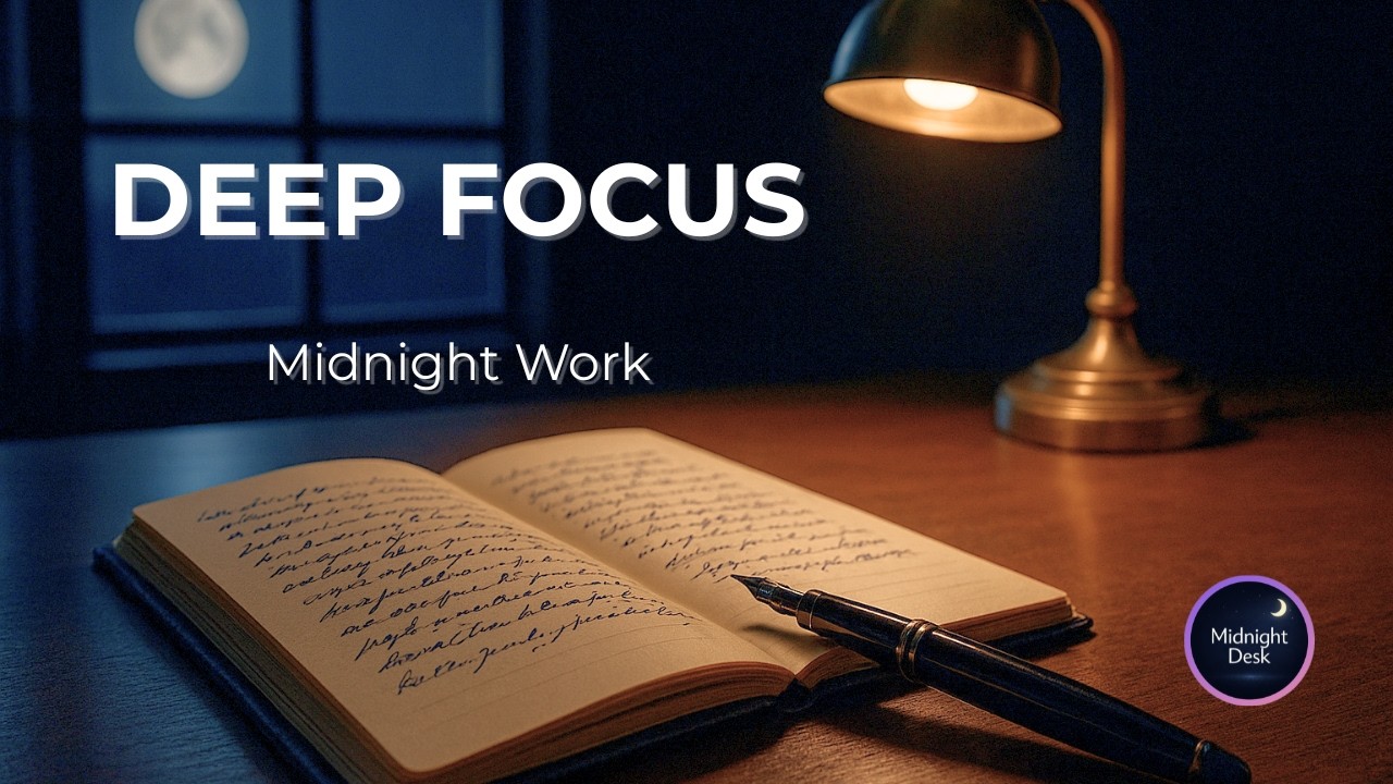 Deep Focus Music for Work | Schedule Ink – Midnight Office Ambient (1 Hour)[Vol.130]