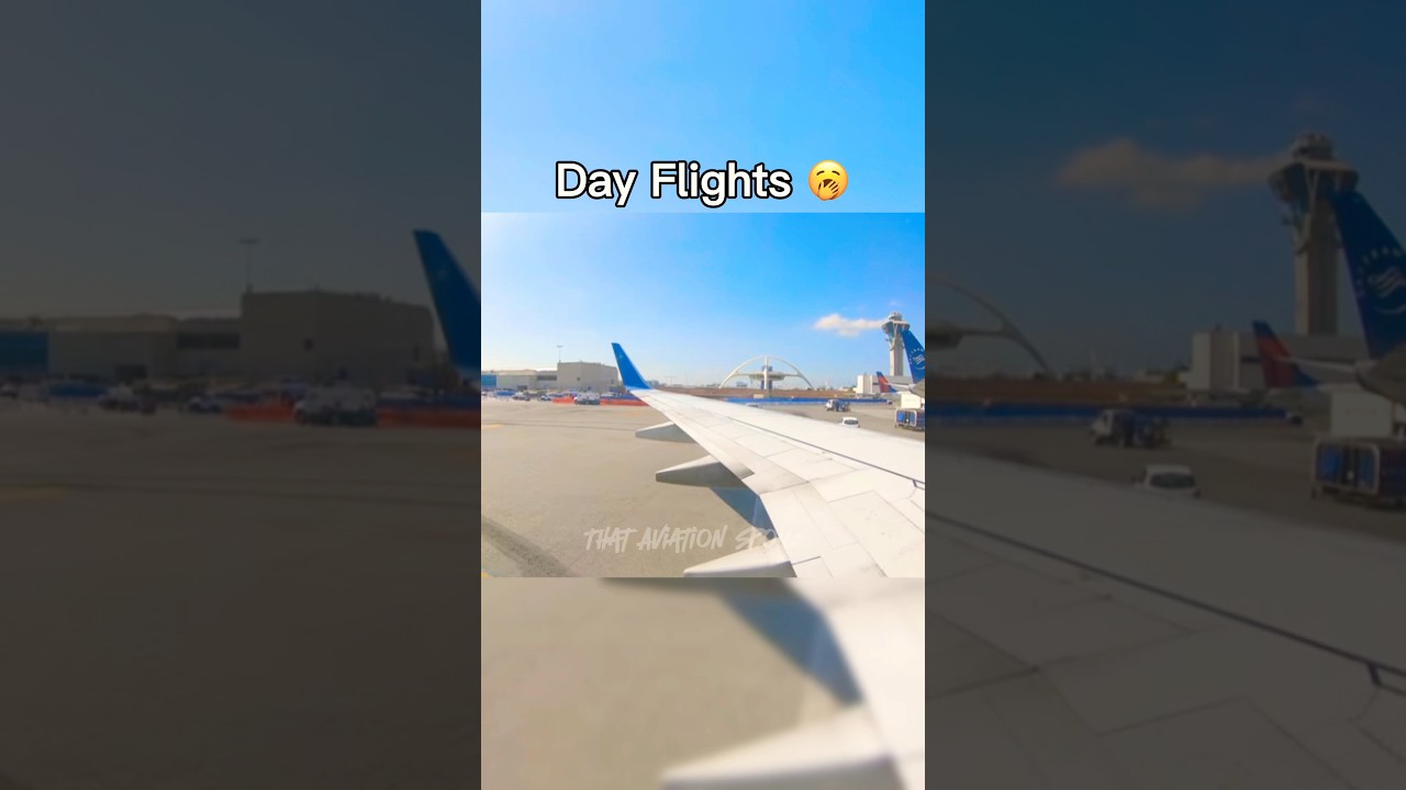 Day Flights Vs. Night Flights🤩 #aviation #avgeek #thataviationspoiler #wow #skyline #horizon #viral
