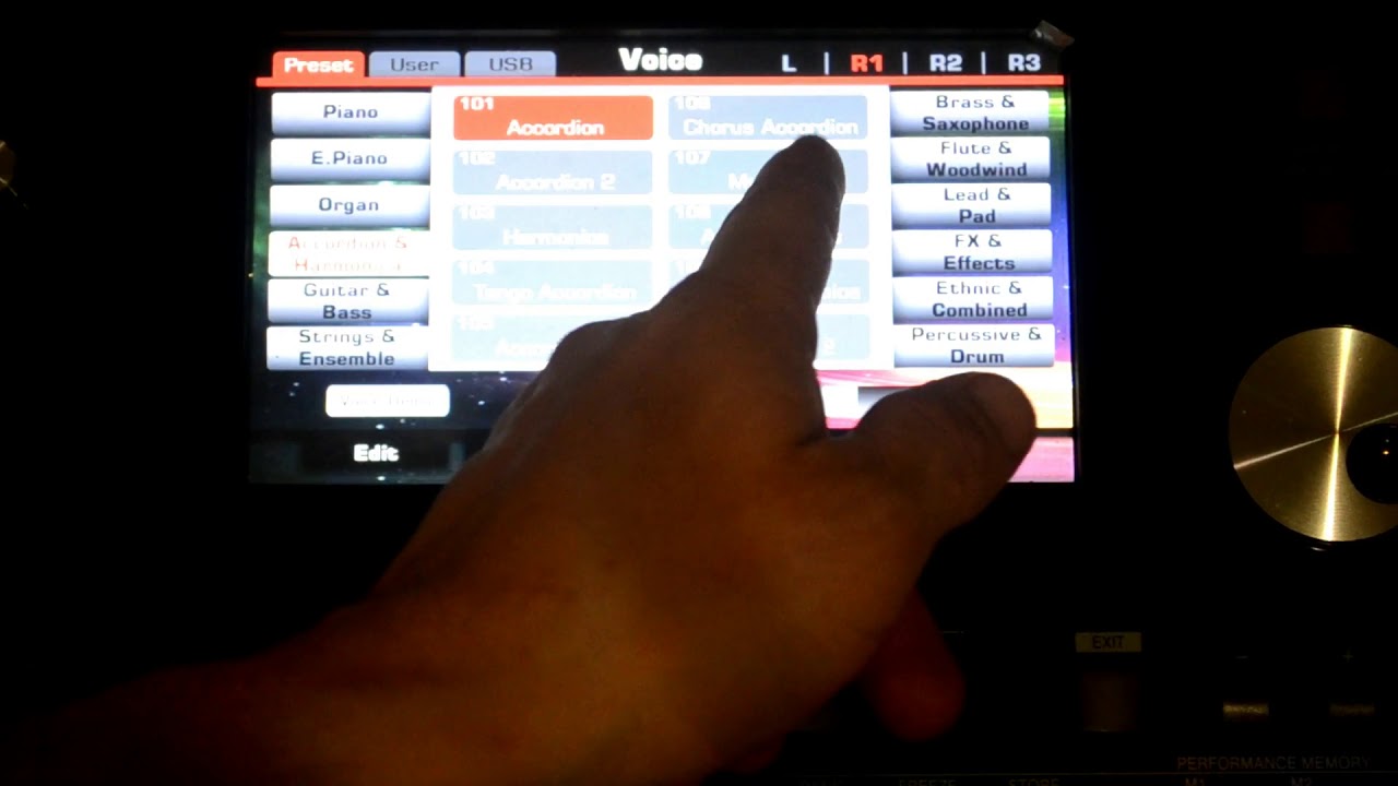 Medeli A1000, Demo Voice