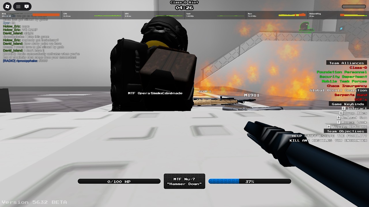 Gameplay : scp retrobreach