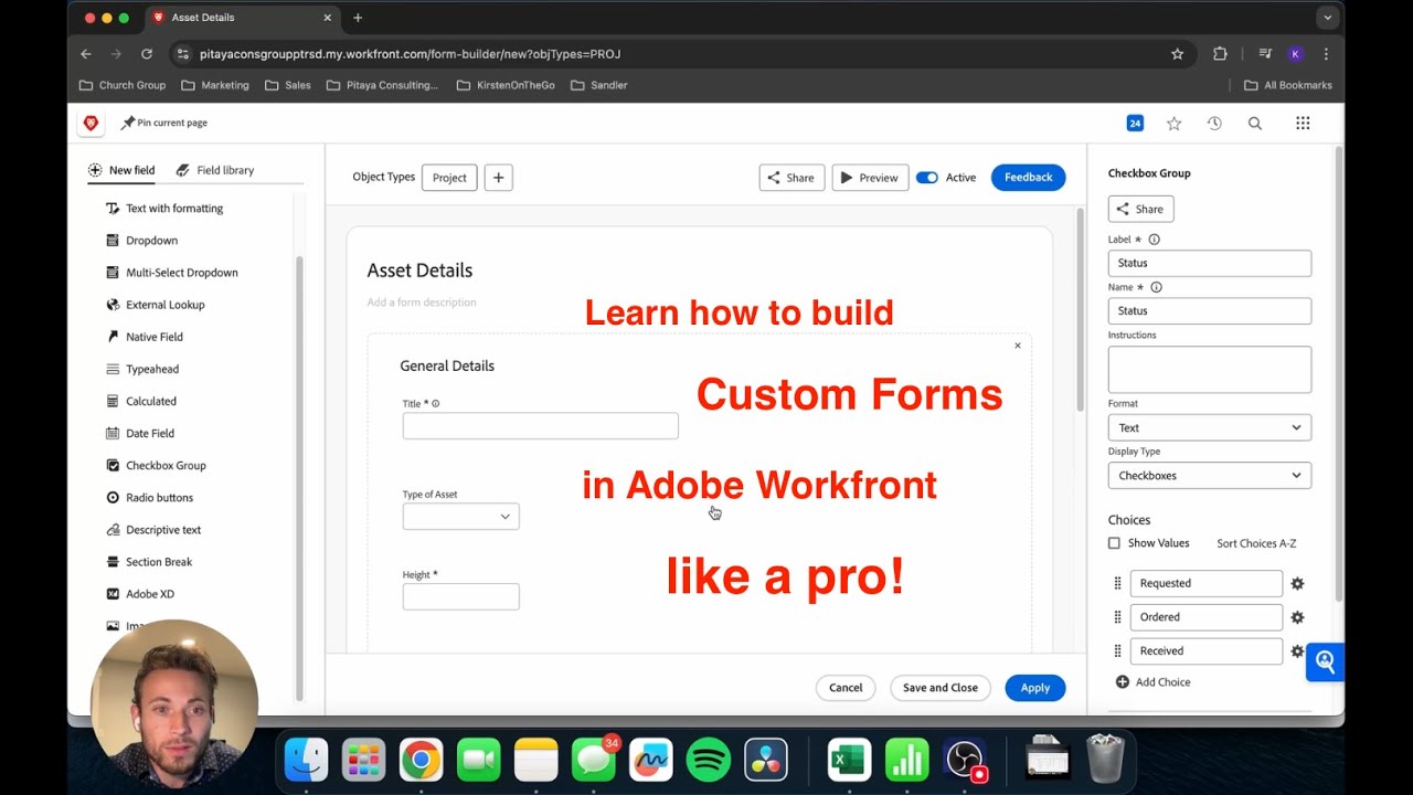 How to Create a Custom Form in Adobe Workfront