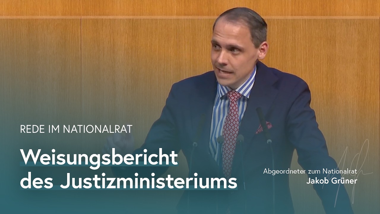Weisungsbericht des Justizministeriums 📚 | Rede im Parlament 🏛️ | Jakob Grüner