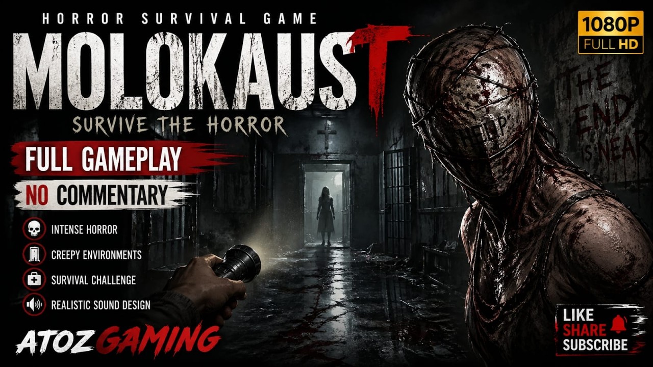 Molokaust Demo Gameplay | Terrifying Horror Game | Full Walkthrough