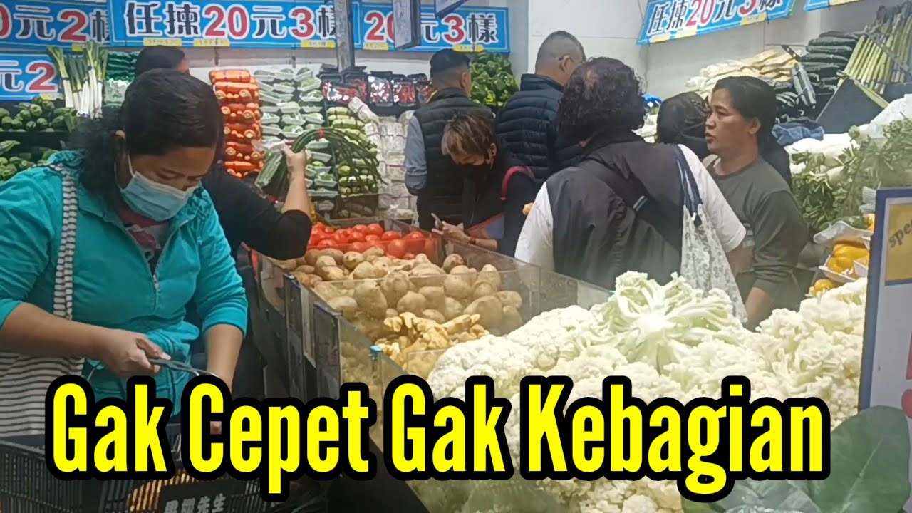 Beruntung Sekali Jualan Sayur Menjelang Imlek di Hongkong Baru Bongkar Langsung Di Serbu 