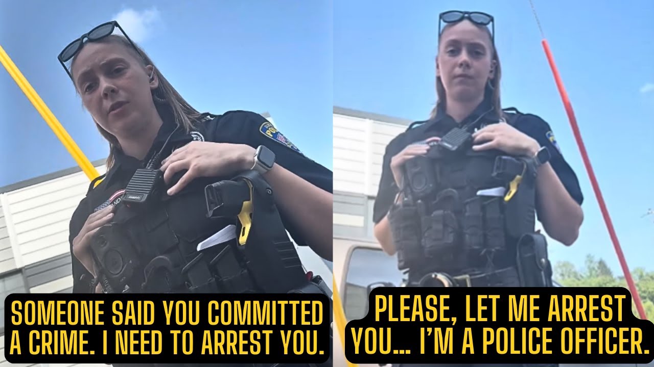 Rookie Lady Cop Desperate To Arrest Man With Zero Evidence But Fails Miserably