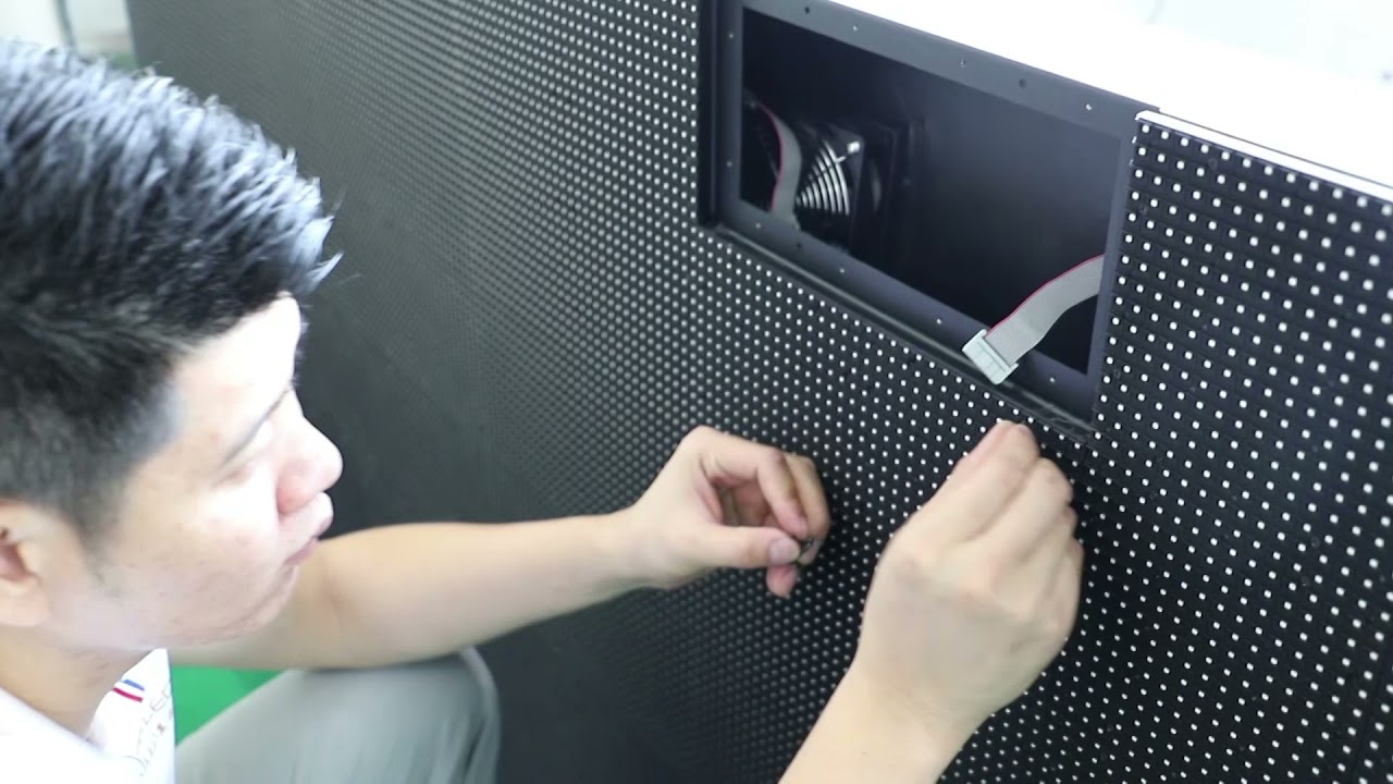 How to replace the module for the front maintenance LED display?