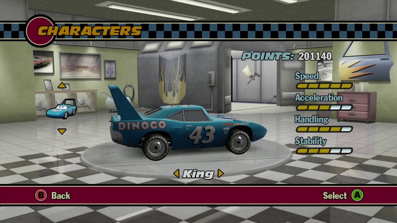 Cars: The Video Game: All Characters (Xbox360)