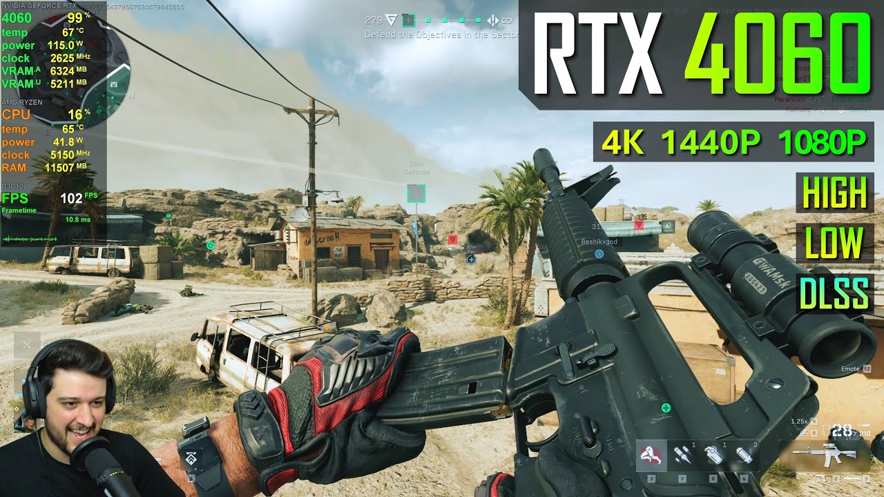 RTX 4060 - Delta Force - Great Optimization!