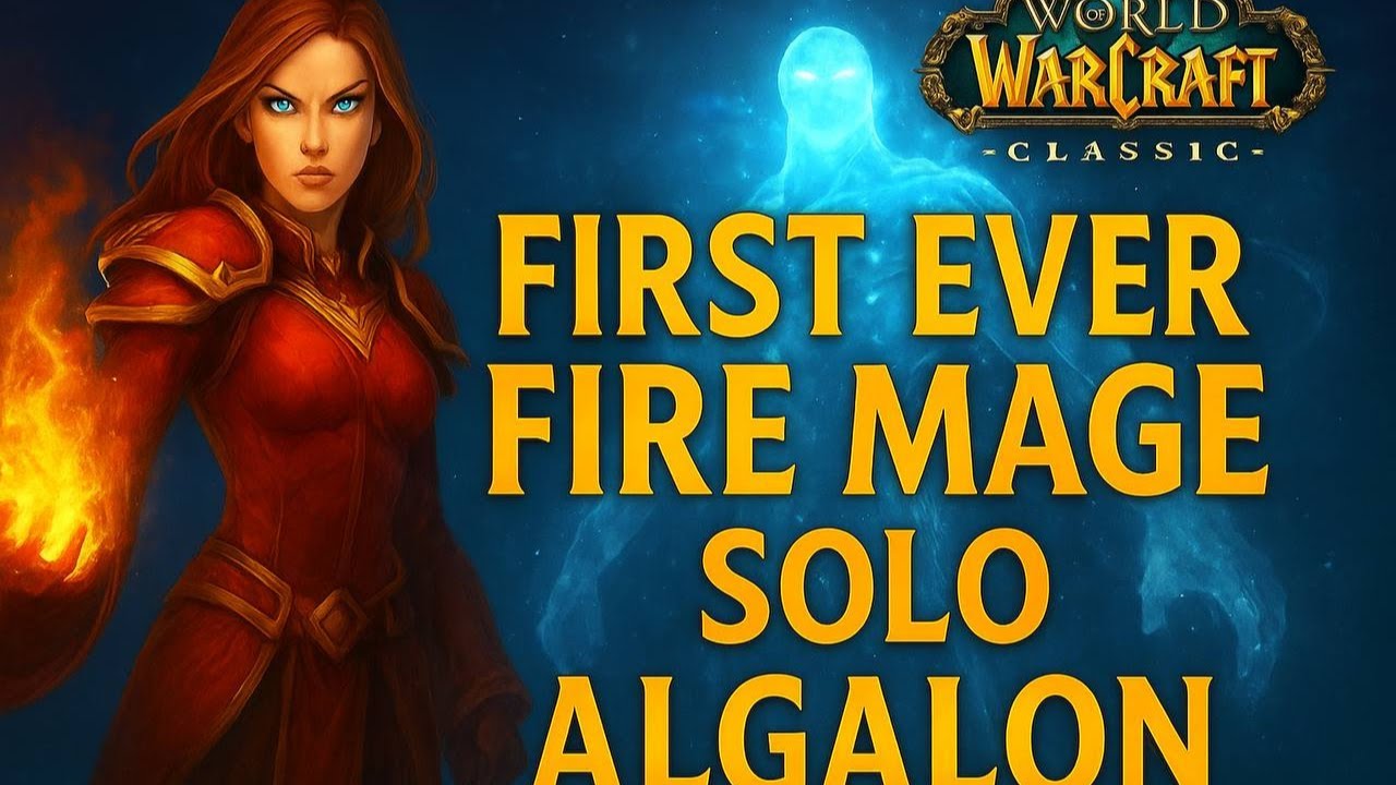 Mop Classic: Algalon Solo Fire Mage - First Time in History 