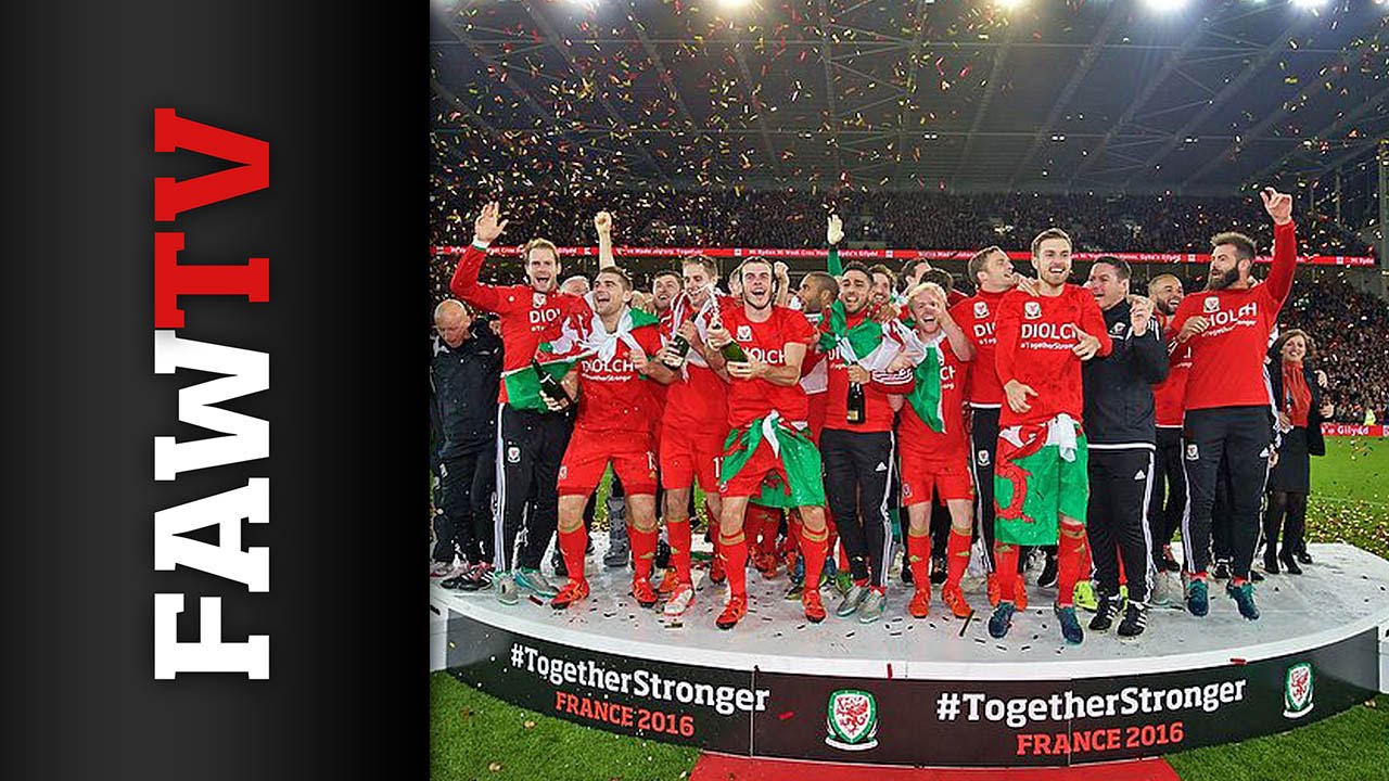Wales Celebrate Qualification for UEFA EURO 2016
