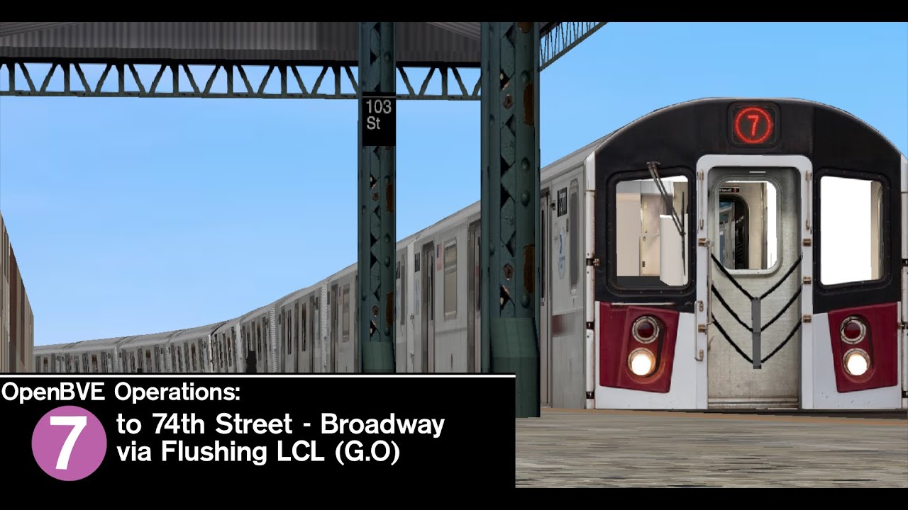 OpenBVE: (7) Train to 74th Street Broadway (R188)