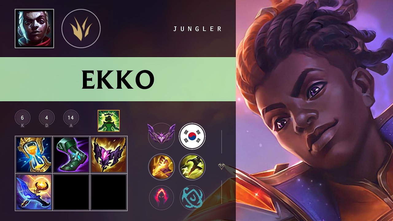 Ekko Jungle vs Zac - KR Master Patch 26.09