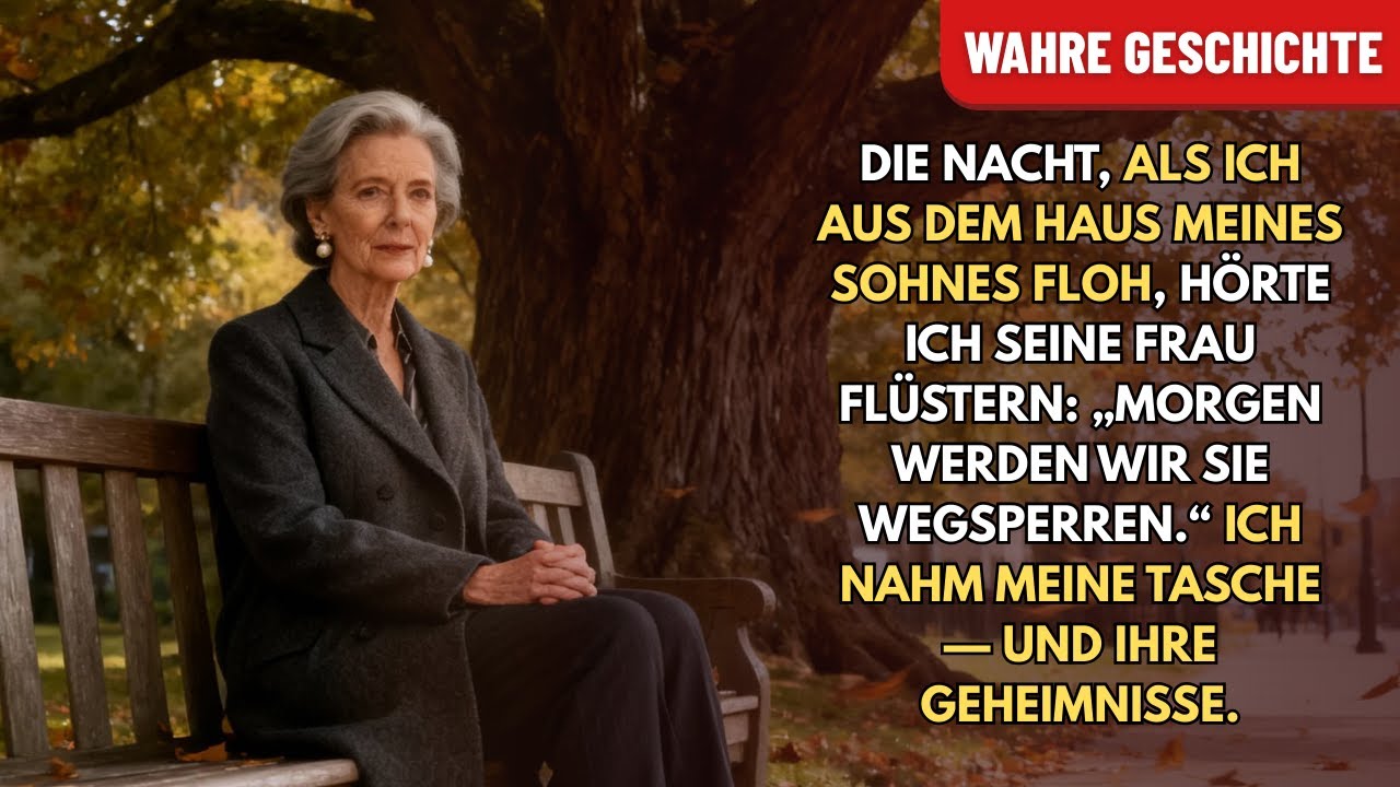 Als ich aus dem Haus meines Sohnes floh, flüsterte sie: „Morgen sperren wir sie weg.“ Ich nahm