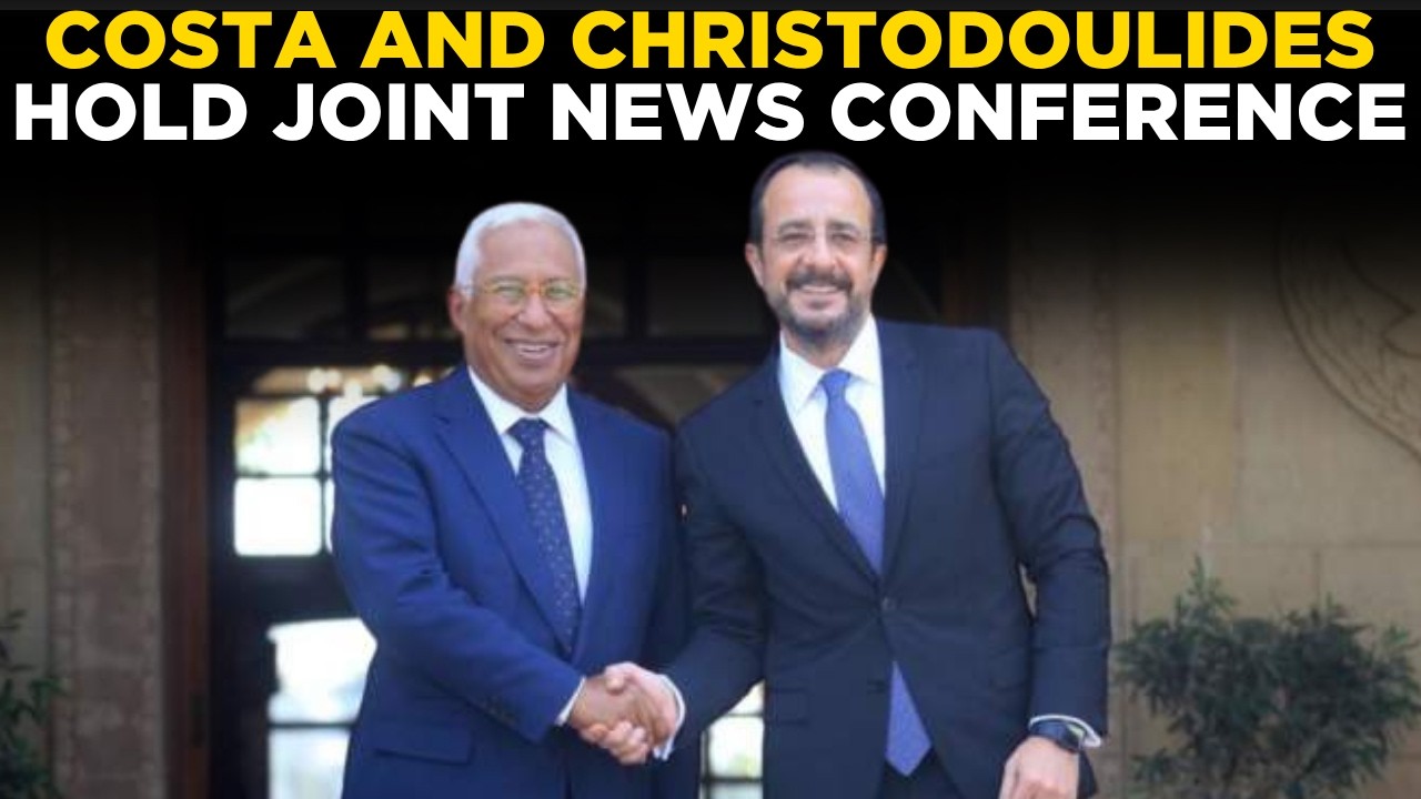 EU-CYPRUS TALKS LIVE | Cyprus President & European Council President Ant&oacute;nio Costa Address Media