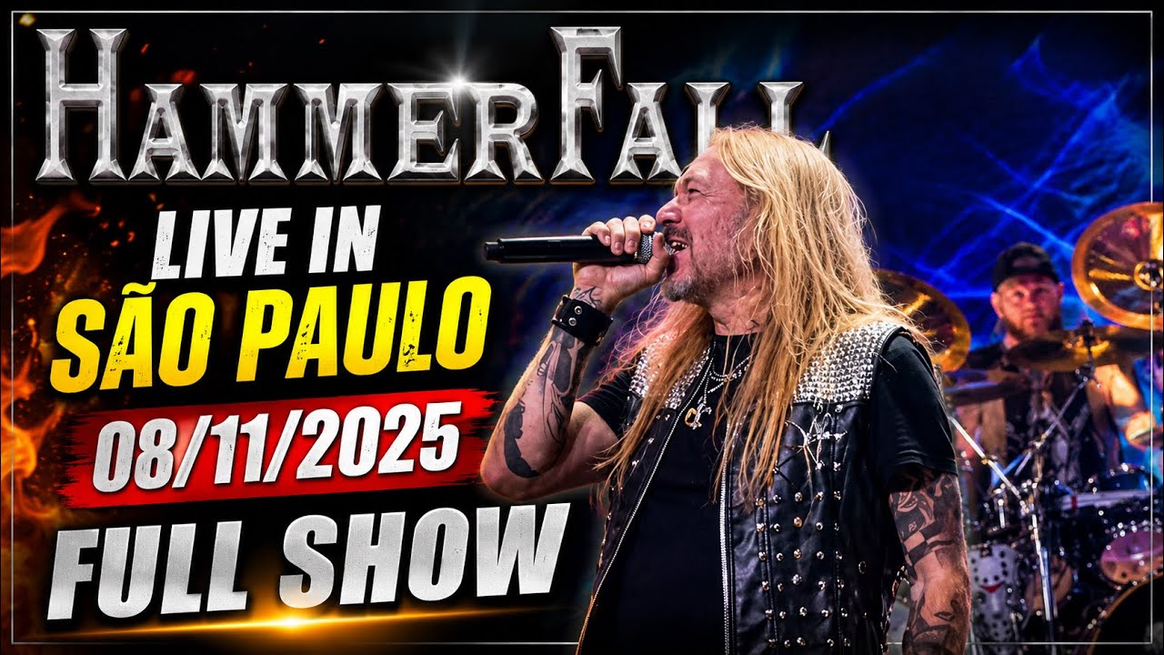HammerFall Live in São Paulo 08/11/2025