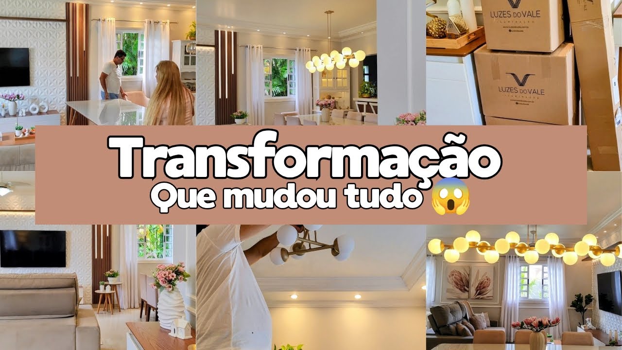 FIZ UMA MUDAN&Ccedil;A E MINHA sala VIROU outra! 😱 ANTES E DEPOIS 