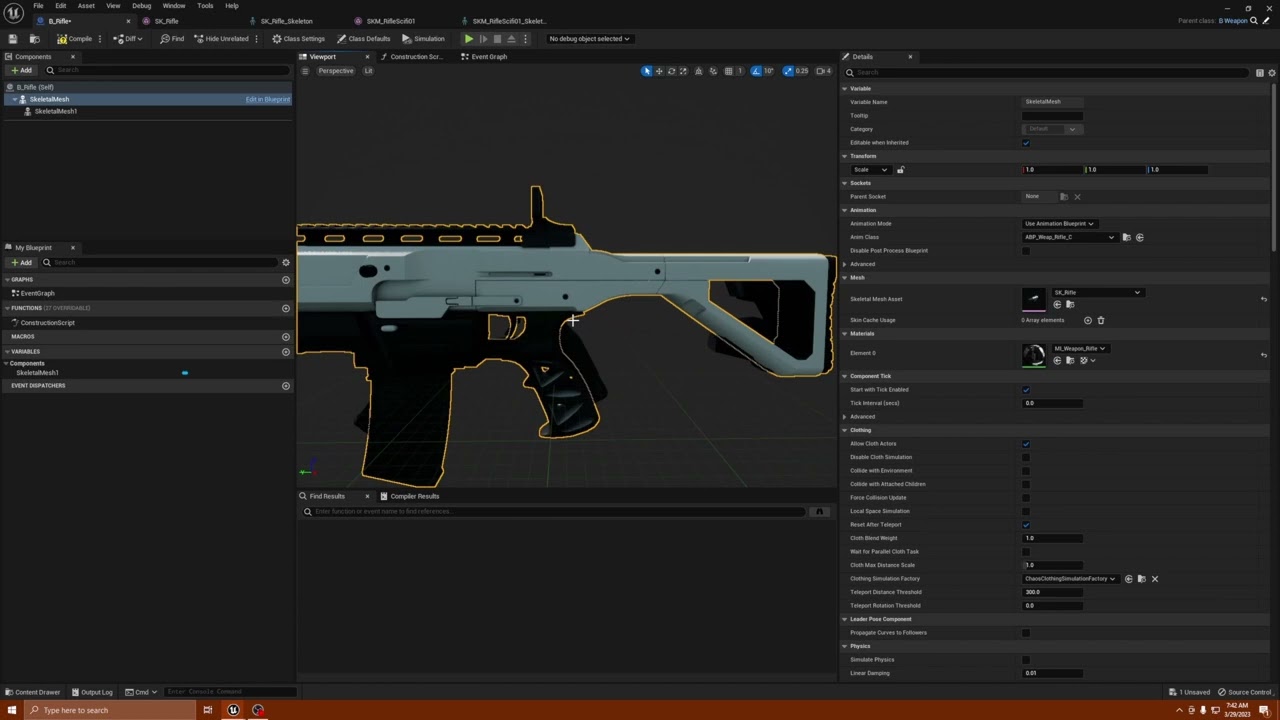 UE5 Lyra How to Customize Weapon and Keep Animation  - Tutorial