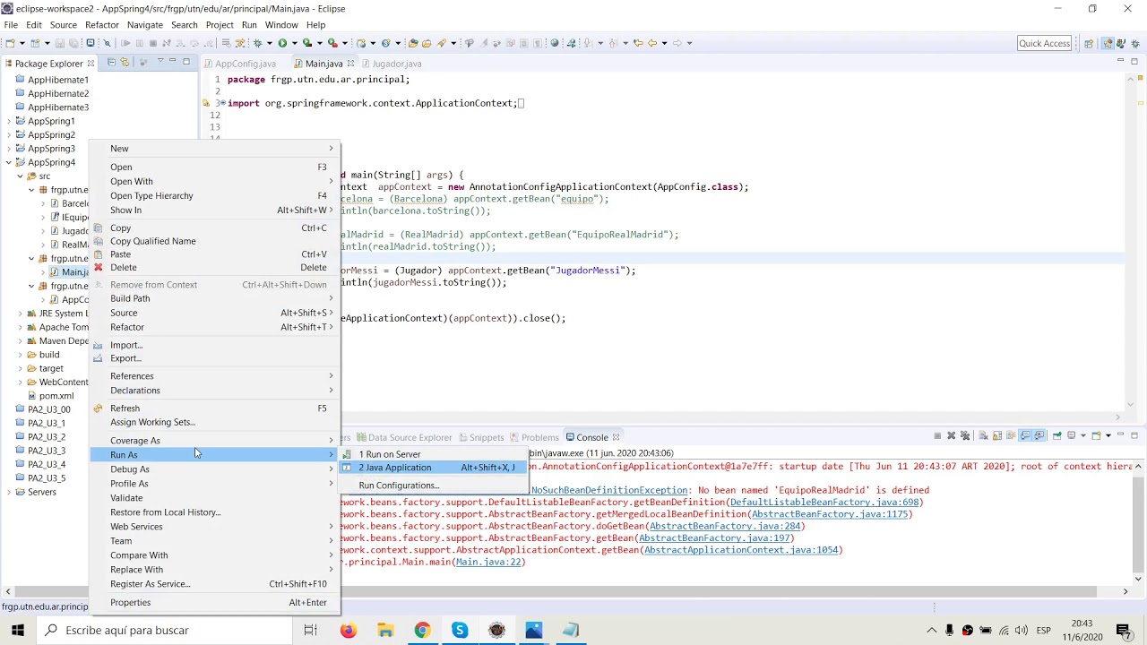 Curso Spring Core - Video 11 - Beans realizados con anotaciones - @Autowire @Qualifier