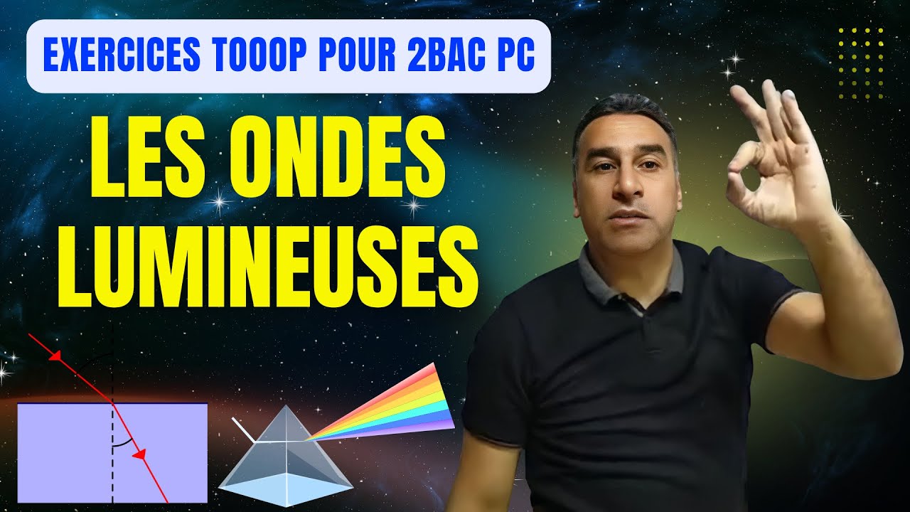 Tooop exercices sur les ondes lumineuses pour la 2ᵉ année Bac PC