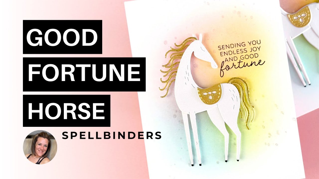 Как я сделала эту волшебную карту с лошадью от Spellbinders Good Fortune Horse