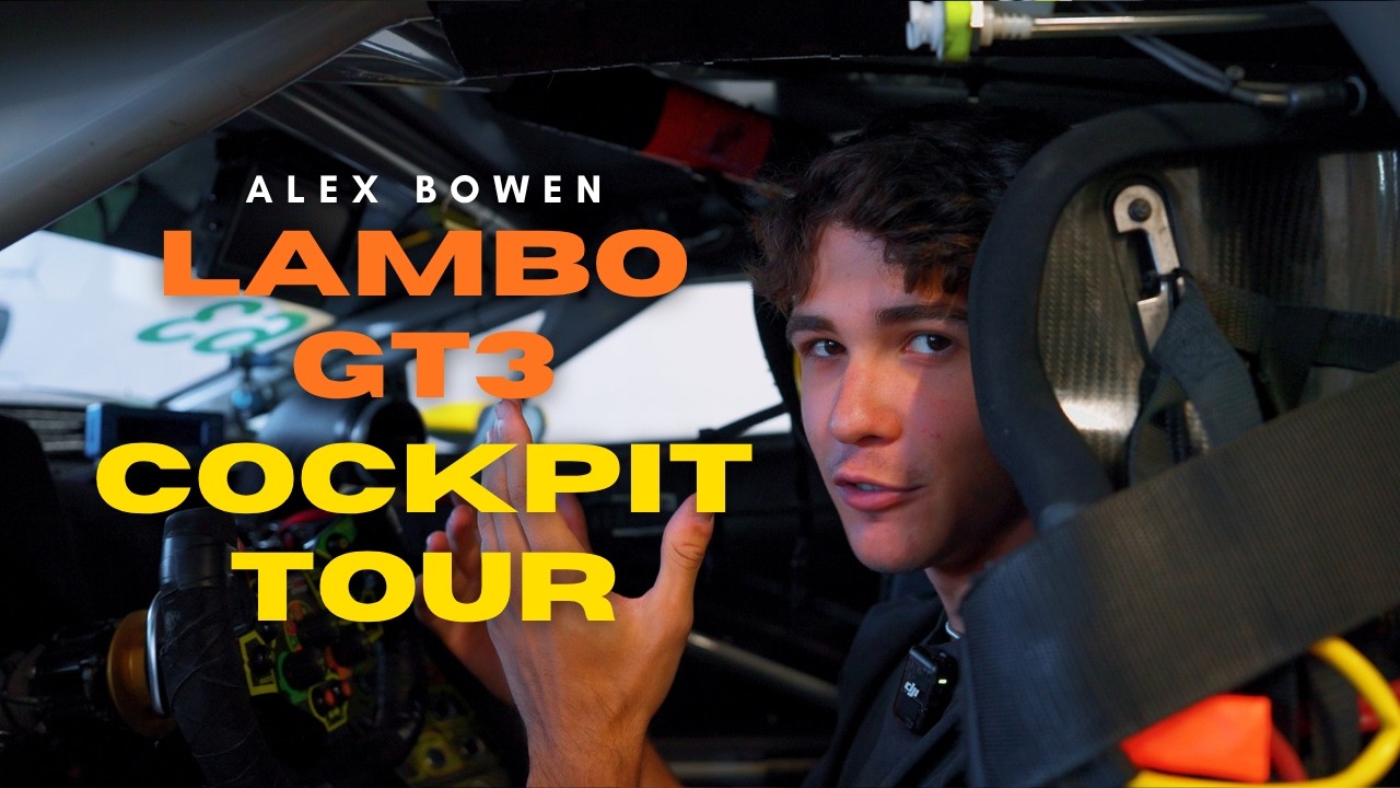 Lamborghini GT3 Cockpit Tour I Alex Bowen