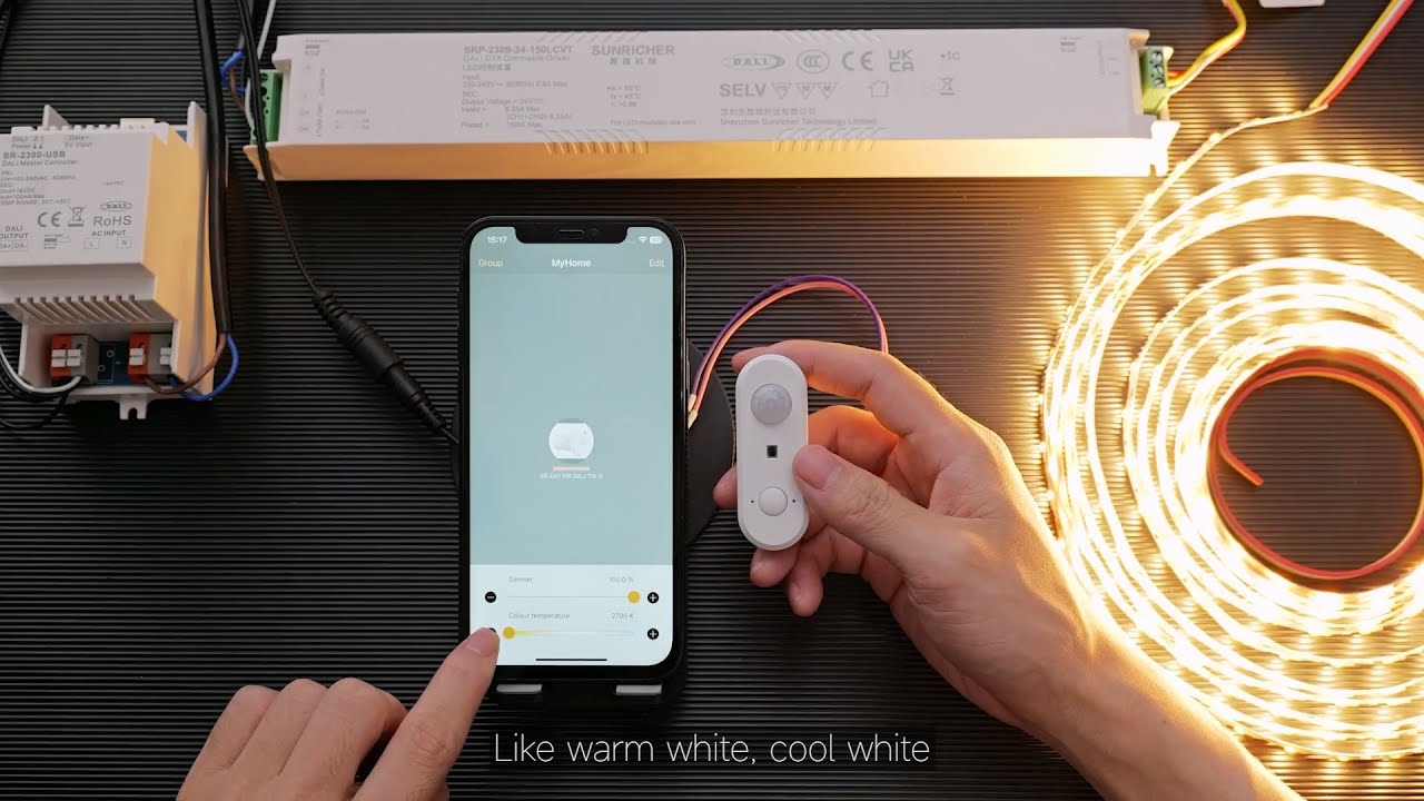 Беспроводной крепление на стену Casambi PIR-датчик + датчик освещенности + DALI-димминг_SR-CS9035...