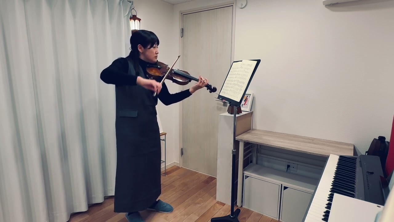 【♩＝80 ゆっくり練習用】リーディング作曲ロマンス〜新しいヴァイオリン教本第2巻より〜